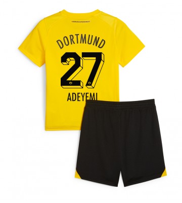Borussia Dortmund Karim Adeyemi #27 Hjemmebanesæt Børn 2023-24 Kort ærmer (+ korte bukser)
